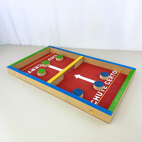 Estilingol Jogo Chute Certo Grande Brinquedo Educativo Mdf