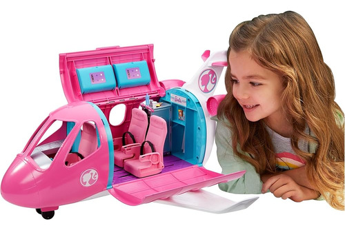 Barbie Dreamplane Transforming Playset Con Asientos Reclinab