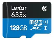 Comprar Memoria Micro Sd 128 Gb Clase 10 A1 4k Uhd 100 Mbs Lexar