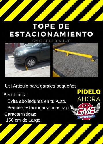 Tope De Estacionamiento Largo Tubular