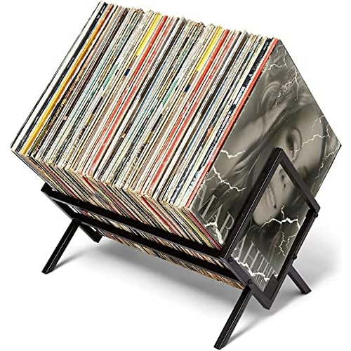 Soporte Discos De Vinilo, Capacidad 85-110 Discos De Vi...