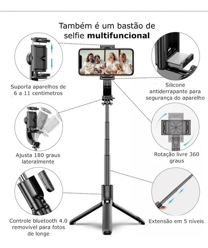 Gimbal Estabilizador Para iPhone E Celular Android Com Tripé