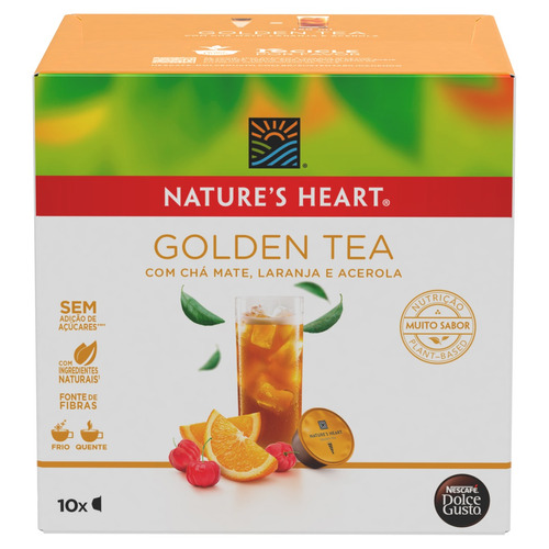  Chá golden tea en cápsula Nature's Heart sem glúten 6 un