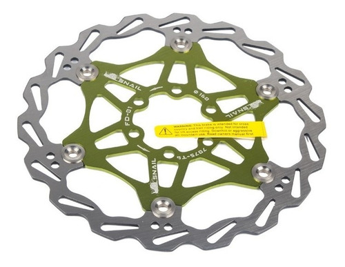 Disco De Freno Flotante 160mm Verde / Mtbikecl