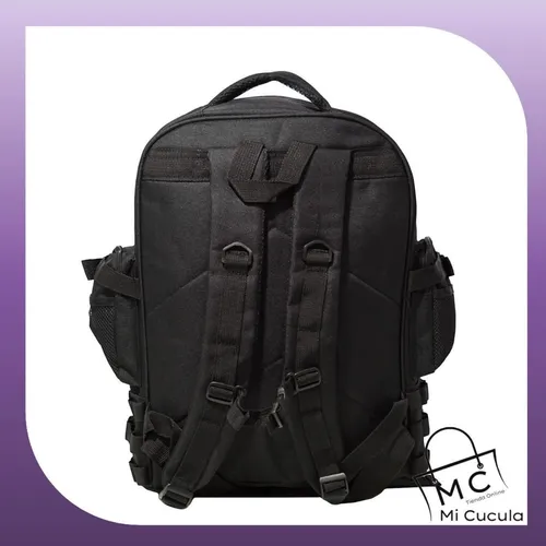 Espectacular Mochila Camuflada Swat 25504 Enorme 12 Bolsillo