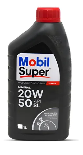 Mobil Óleo De Motor para Carros Lubrificante Super 20w50 Mineral ...
