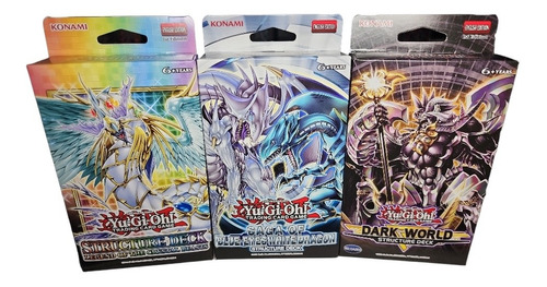 Tercia Decks Yugioh! Inglés Blue Eyes Dark World Rainbow