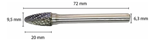 Lima Fresa Rotativa Conica Para Metal 3/8 X 3/4 Ruhlmann