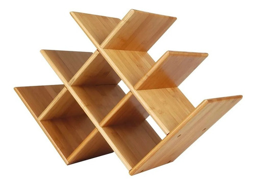 Rack Para Vinho (mini Adega) Em Bamboo Mor