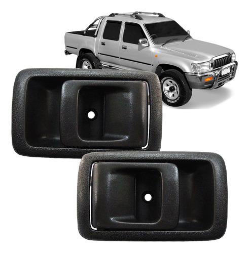 Par Maçaneta Interna Porta Hilux Sw4 1994 A 2000 2001 2002