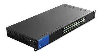 Switch Linksys Gigabit Ethernet Para Rack Lgs124p 24 Puertos