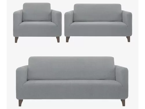 Fundas De Sofas Para 3 Asientos Cubiertas Spandex De Sofa Sala Forros Gris  Cubre - Helia Beer Co