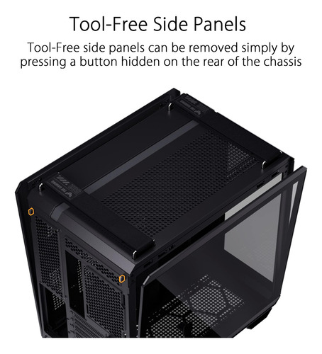 Asus Tuf Gaming Gt502 Atx Mid-mid-tower Case Con Botón Rgb D