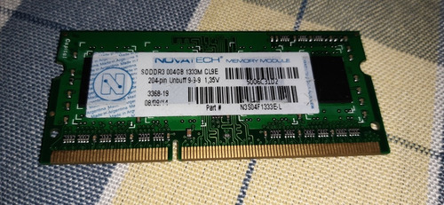 Memoria Ram 4g 1333mhz