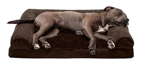 Furhaven Orthopedic Ultra Plush Y Velvet Sofastyle Couch Cam