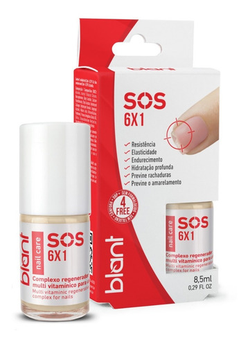 Base Fortalecedora De Unhas Sos 6x1 Blant Pronta Entrega