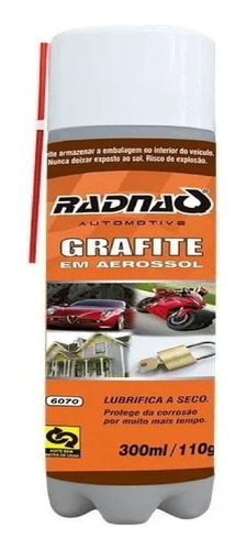 Spray Grafite Fechaduras Canaletas Aerossol  300ml Rq6070