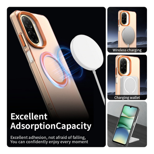 Funda De Teléfono Transparente Con Adsorción Magnética De Colores Caramelo Para Xiaomi Redmi A5 A4 A3 A3x