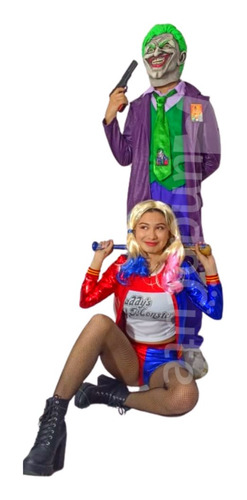 Imagen 4 de 4 de Disfraz Harley Quinn Para Mujer Adulto Disfraces