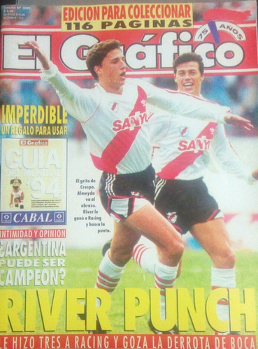 El Grafico 3896,river 3 Racing 1.guia Del Mundial 94