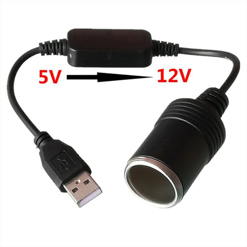 Enchufe Encendedor 12v Dc Automóvil Desde Puerto Usb 5v, 2a