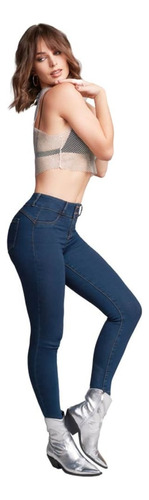 Jeans Skinny Cintura Reg Levanta Pompa 165574 -seven Jeans 