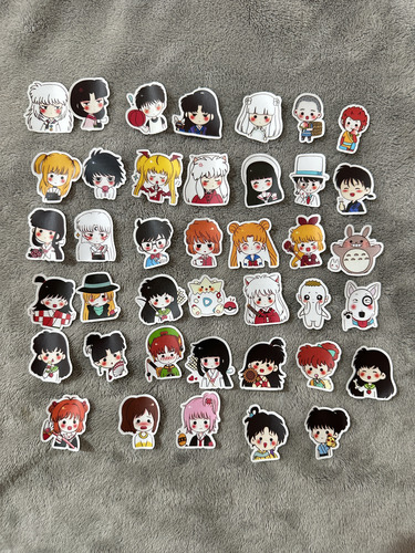 Stickers Anime Personajes Random Inuyasha,dead Note, Pack