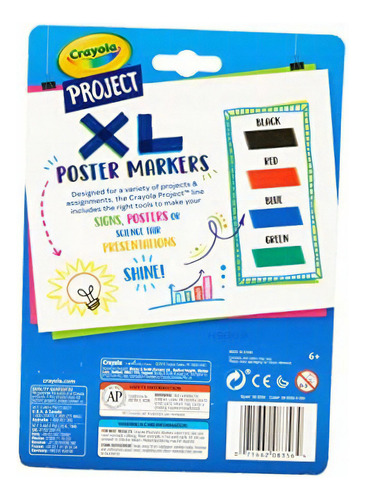 Crayola Marcadores Xl Para Póster,