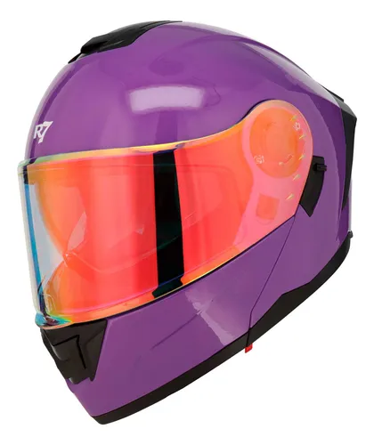 Casco moto lila hotsell