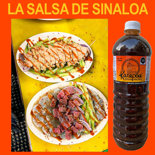 Salsa Karapoa Molcajete De Oro Artesanal Chiltepin 6 Litros