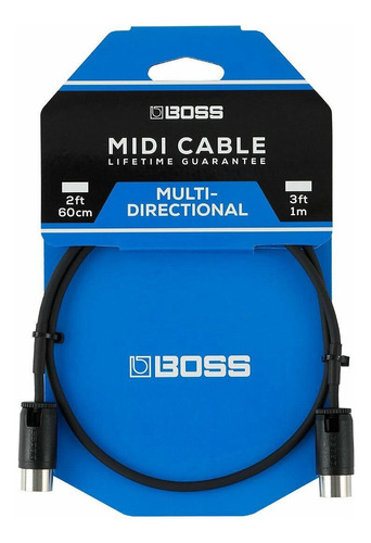 Cable Midi Con Conectores Multidireccionales Boss® Bmidi-pb2