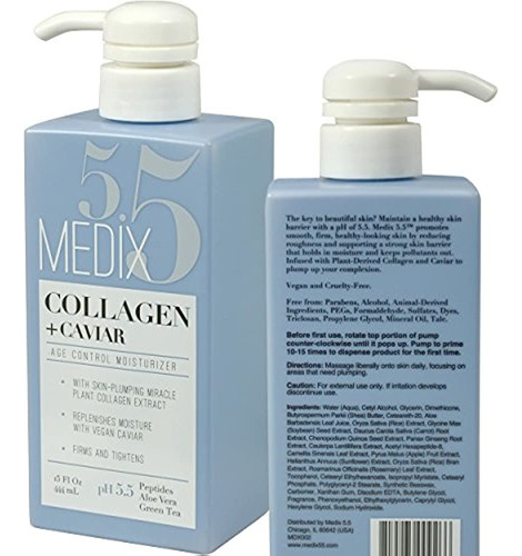 Crema De Colágeno Medix 5.5 Con Caviar. Hidratante Anti-enve