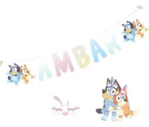 Comprar Guirnalda Personalizada Cumpleaños Tematica Azul Pastel