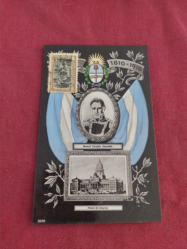 Tarjeta Postal Centenario Argentino 1810-1910 Congreso (Usado)