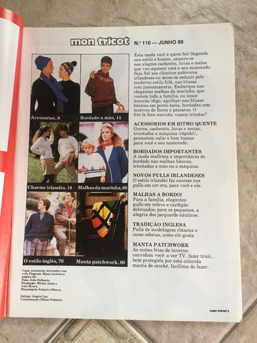Revista Mon Tricot 110 Gorros Cachecóis Luvas Polainas E325