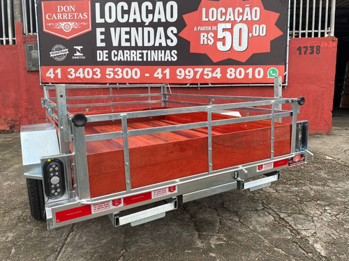 Carretinha Carga E Quadriciclo Com Duas Rampas