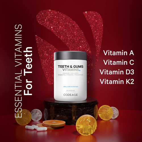 Codeage Vitaminas Para Dientes Y Encías + Probióticos Oral