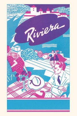 Libro Vintage Journal Riviera Travel Poster - Found Image...