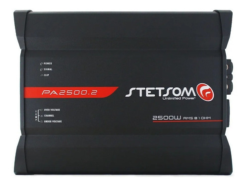 Modulo Stetsom Amplificador Pa2500.2 2 Canais 1ohm 2500w Rms