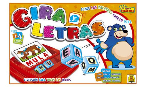 Juego De Dados Con Letras Para Formar Palabras Gira Letras