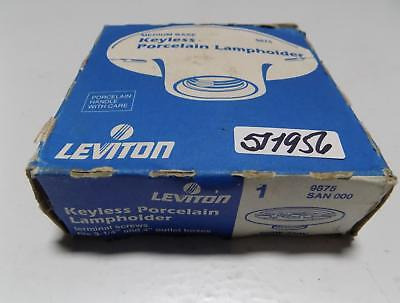 Leviton Keyless Porcelain Lampholder 9875 San 000 Nib Yyq