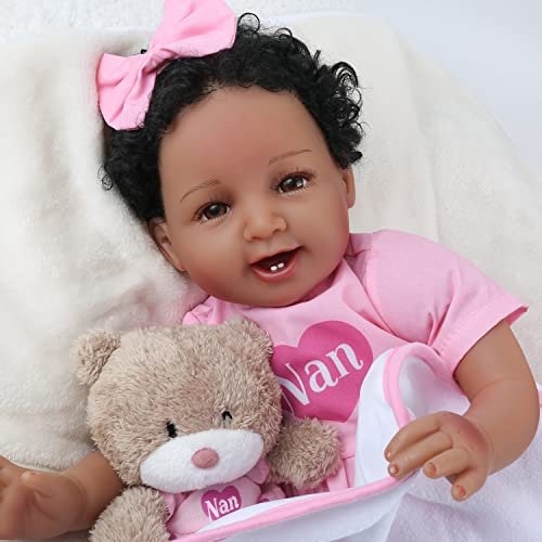 African American Reborn Baby Dolls Black Girl - 22 Inch Life