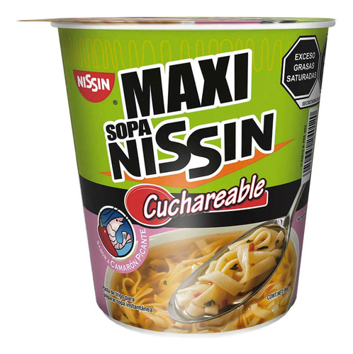 Maxi Sopa Instantánea Nissin Camarón Picante 80g
