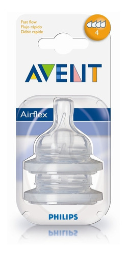 Tetinas Avent Classic Blister X2 6m+ Fluido Rapido Scf634/27