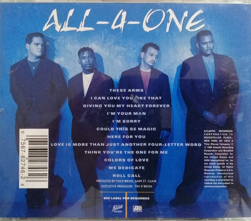 Cd All-4-one -and The Music Speaks- 1995 (Usado)