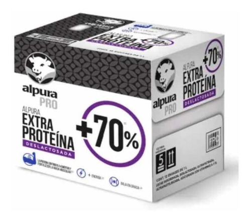 Leche Alpura Proextra Proteína Deslactosada 12pza De 1lt Osh