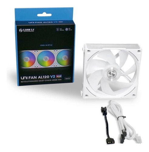 Fan Gamer Lian Li Uni Fan Al120 V2 Branco 120mm Pwm Argb