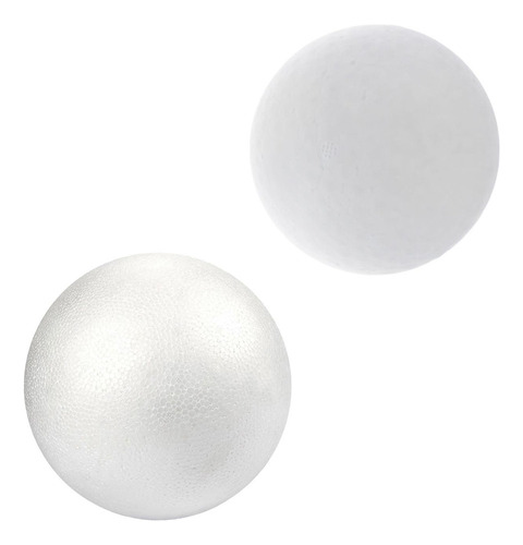 2 Bolas De Espuma Blanca, Proyectos De Arte, 18cm 20cm
