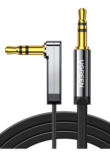 Ugreen Cable Auxiliar Plano Jack 3.5 Mm Hifi Con Codo A 90°