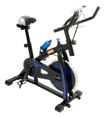 Bicicleta ergométrica Nagano NBS8 para spinning cor preto e azul